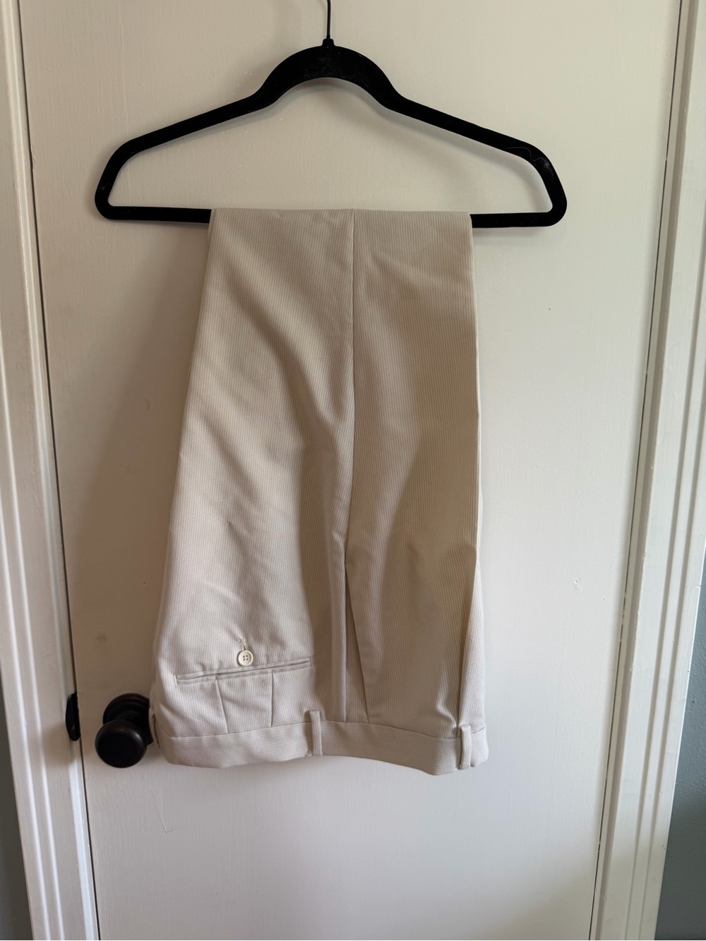 ASOS Beige Flat Front Men's Pants